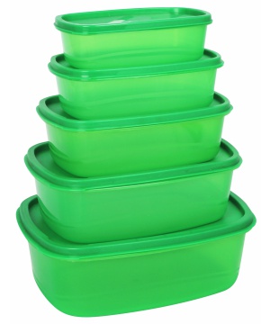 Сет кутии за съхранение ( 20 части ) от ModelHome в зелен цвят