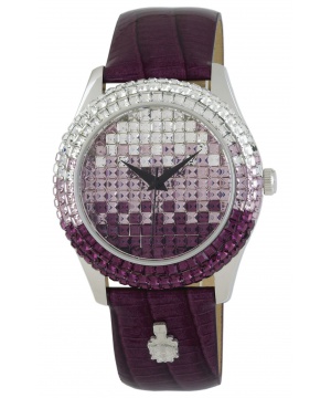 Часовник Burgmeister с кристали в лилава гама