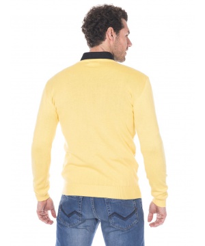 Стилен пуловер в жълт цвят от Giorgio Di Mare
