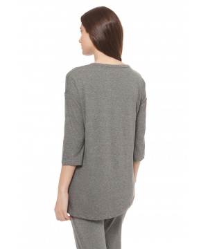 Асиметрична блуза от Lee Cooper в сив цвят