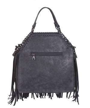 Чанта с ресни от Giorgio Di Mare в черен цвят
