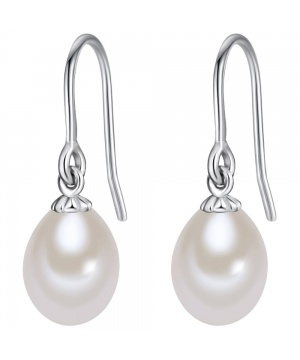 Обеци с перли в бял цвят от The Pacific Pearl Company