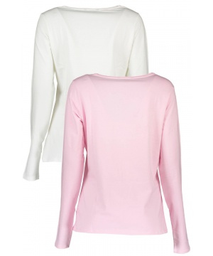 Сет от 2 бр блузи Gant в светъл нюанс и розово