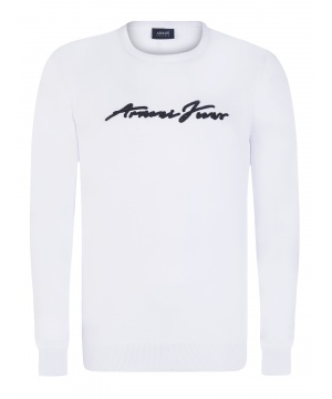Бял пуловер от Armani