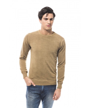 Вълнен пуловер в пясъчен цвят от Trussardi
