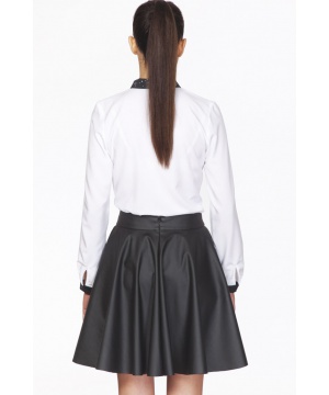 Стилна пола в черен цвят от Ambigante