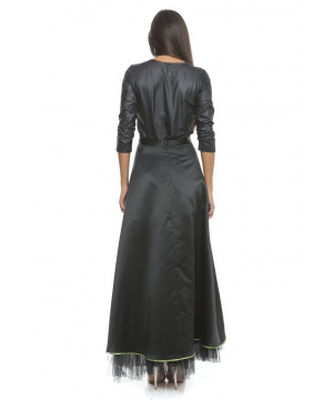 Елегантна дълга пола в черен цвят от Hera Baroc