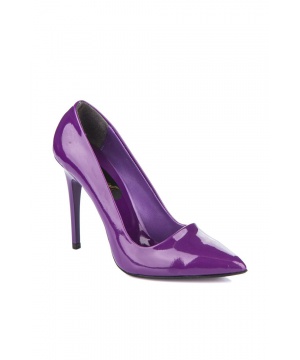 Елегантни обувки на висок ток в лилав цвят от Lua Lua
