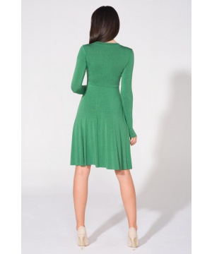 Елегантна рокля в зелен цвят от Tessita