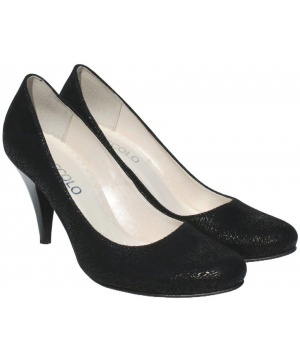 Елегантни черни обувки на тънък ток от Bosccolo