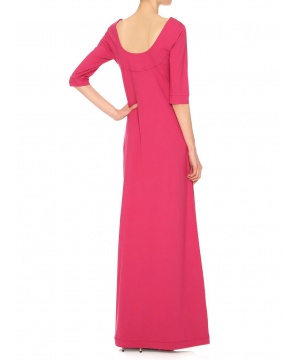 Дълга рокля в розов нюанс с къси ръкави от Yuliya Babich