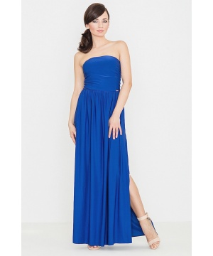 Дълга рокля от Lenitif в син цвят