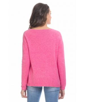 Пуловер от Tantra в цвят фуксия