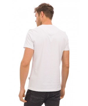 Тениска с принт от Galvanni в бял цвят