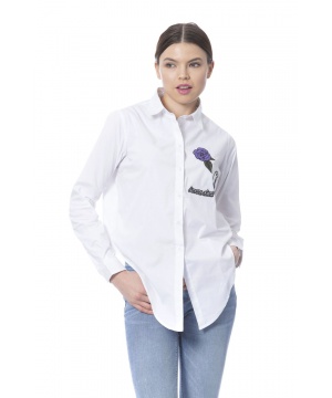 Риза с бродерия от Silvian Heach в бяло