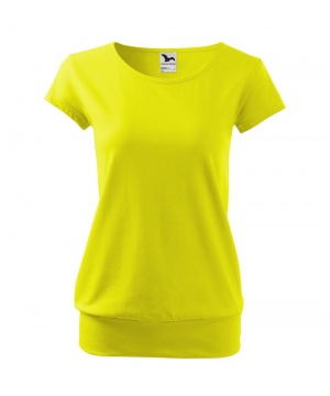 Тениска от Malfini в жълт нюанс