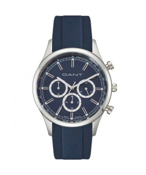 Мъжки часовник хронограф Gant в син цвят и сребристо