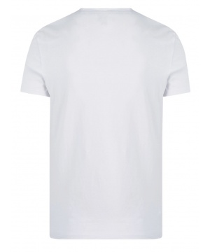Бяла тениска от Just Cavalli с цветен принт на тигър
