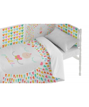 Бебешки спален комплект с многоцветен принт от Pooch