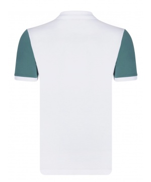 Поло тениска от Giorgio Di Mare в бяло със зелен акцент