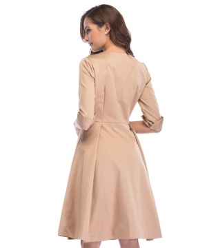Палто тип рокля в кафяв цвят от Azzaria