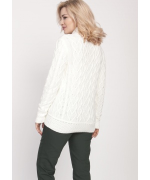 Пуловер в цвят екрю от MKM Knitwear