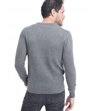 Мъжки пуловер от C&Jo в сив нюанс