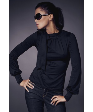 Дамска блуза от Nife в черен цвят