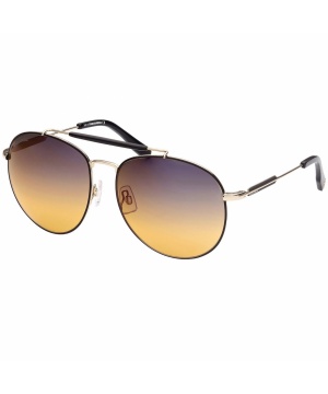 Дамски слънчеви очила в златисто и черно DQ0353 32K 60