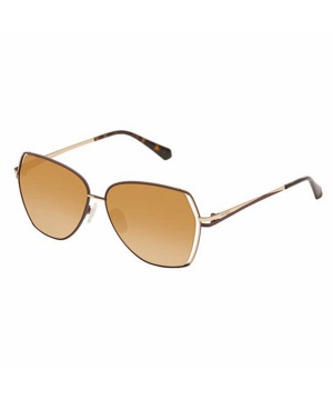Дамски слънчеви очила в матово кафява и златиста гама BL2526 C04 57