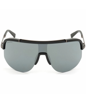 Мъжки слънчеви очила в черен и тъмен метален нюанс DQ0345 10C 0