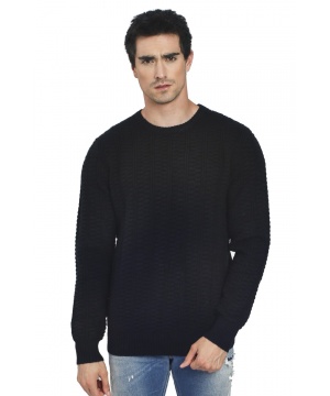 Пуловер в черен цвят