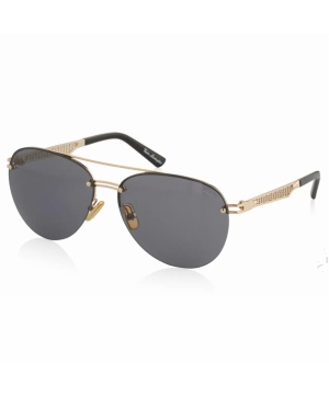 Мъжки слънчеви очила в черен и златист цвят TL603S S01A 61