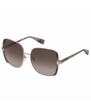 Дамски слънчеви очила в розово-златисто, сиво и лилаво SFU343 08M6 57