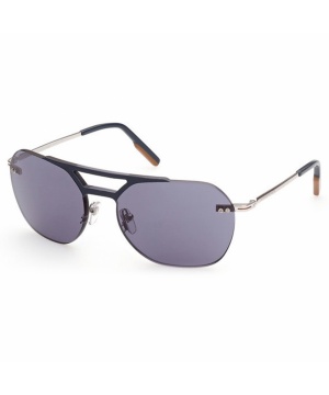 Мъжки слънчеви очила в тъмносиньо и сребристо EZ0153 90V 00