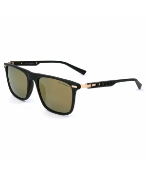 Мъжки слънчеви очила в цвят черен мат и златисто TL911S S01 55