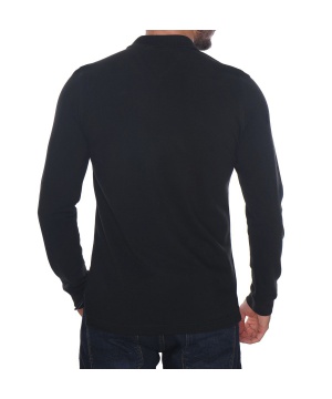 Мъжка поло блуза Tommy Hilfiger в черен цвят