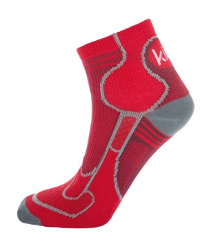Спортни чорапи в червено със сиви шарки от Kilpi