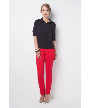 Стилен панталон в червен нюанс от Versace 19.69