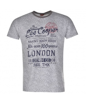 Мъжка тениска в сив цвят  от Lee Cooper