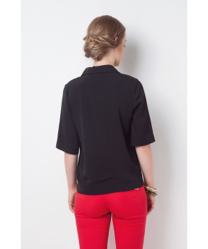 Стилна риза в черен цвят от Versace 19.69