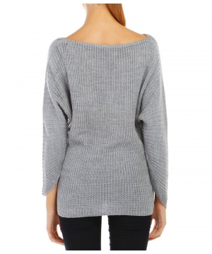Дамски пуловер в сиво от Max More