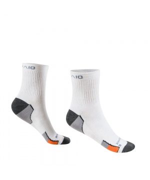 Унисекс чорапи в бяло, сиво и оранжево от Spaio