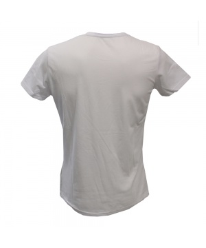 Бяла тениска с контрастен принт от SZ Collection