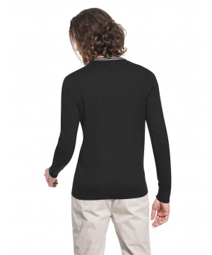 Пуловер от Vincenzo Boretti в черен цвят