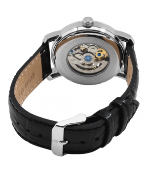 Автоматичен мъжки часовник Burgmeister в черен и сребрист цвят
