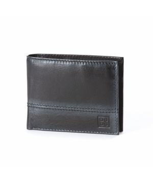 Кожен мъжки портфейл от Dudu Bags в черен цвят