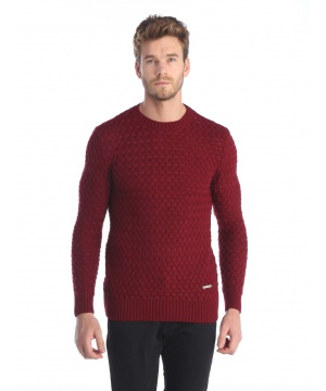 Пуловер Giorgio Di Mare в цвят бордо