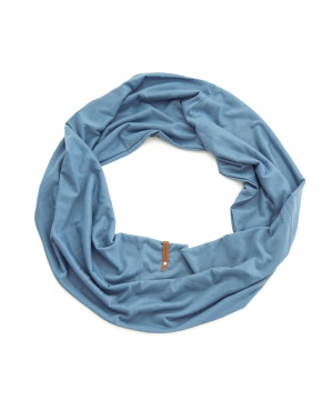 Дамски шал в светло синьо с кръгла форма от Art of Polo