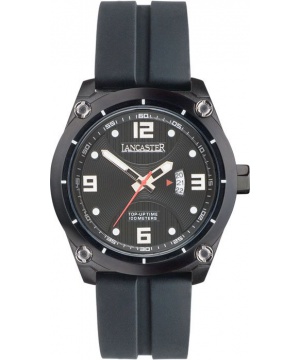 Мъжки кварцов часовник от Lancaster в черен цвят